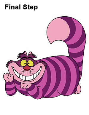 300x388 How To Draw The Cheshire Cat (Alice In Wonderland)