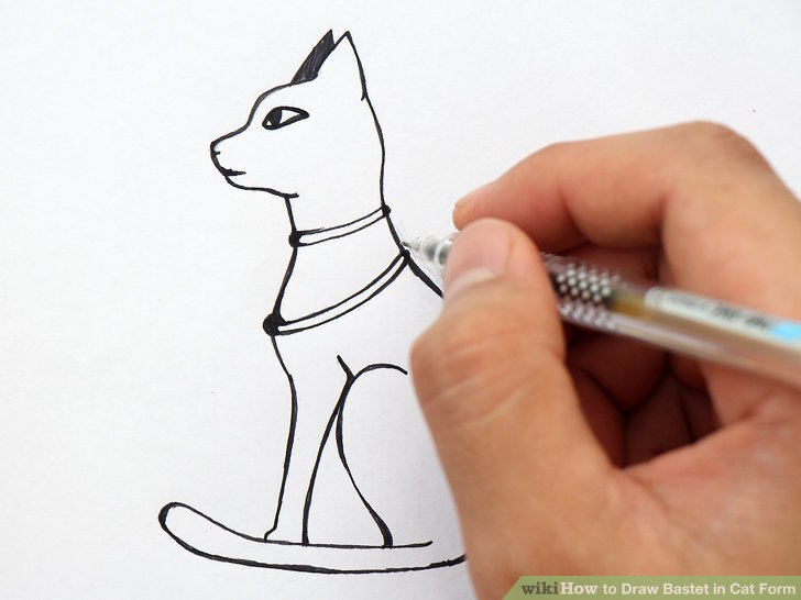 728x546 How To Draw Bastet In Cat Form (With Pictures)
