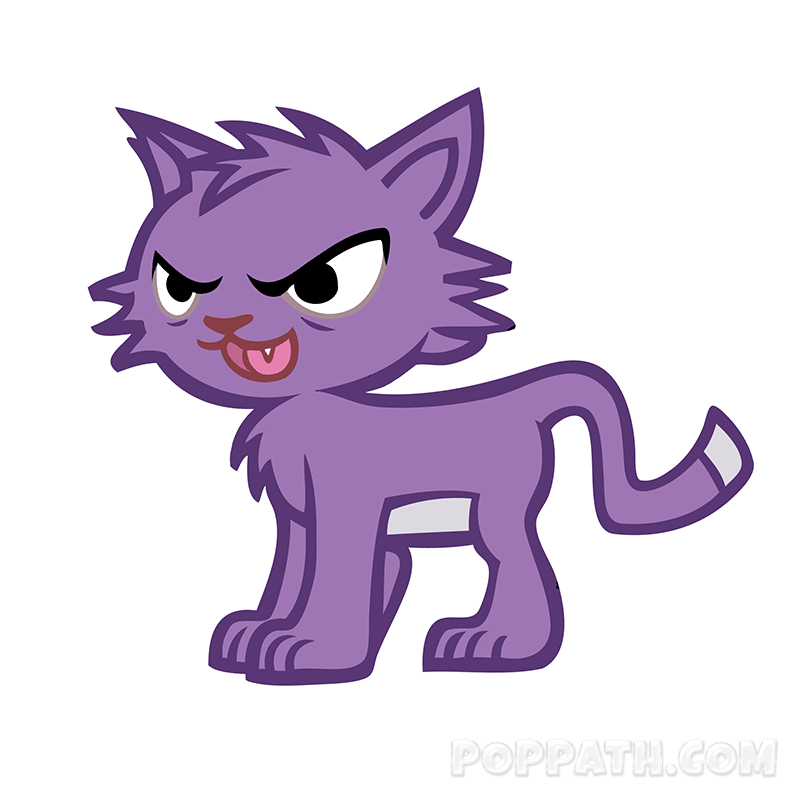 800x800 How To Draw A Purple Cat Pop Path