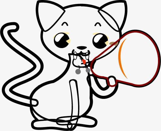 534x436 Take Horn Cat Vector, Color Painted, Stick Figure, Line Png