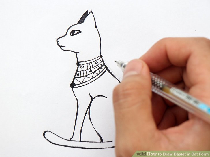 728x546 How To Draw Bastet In Cat Form (With Pictures)