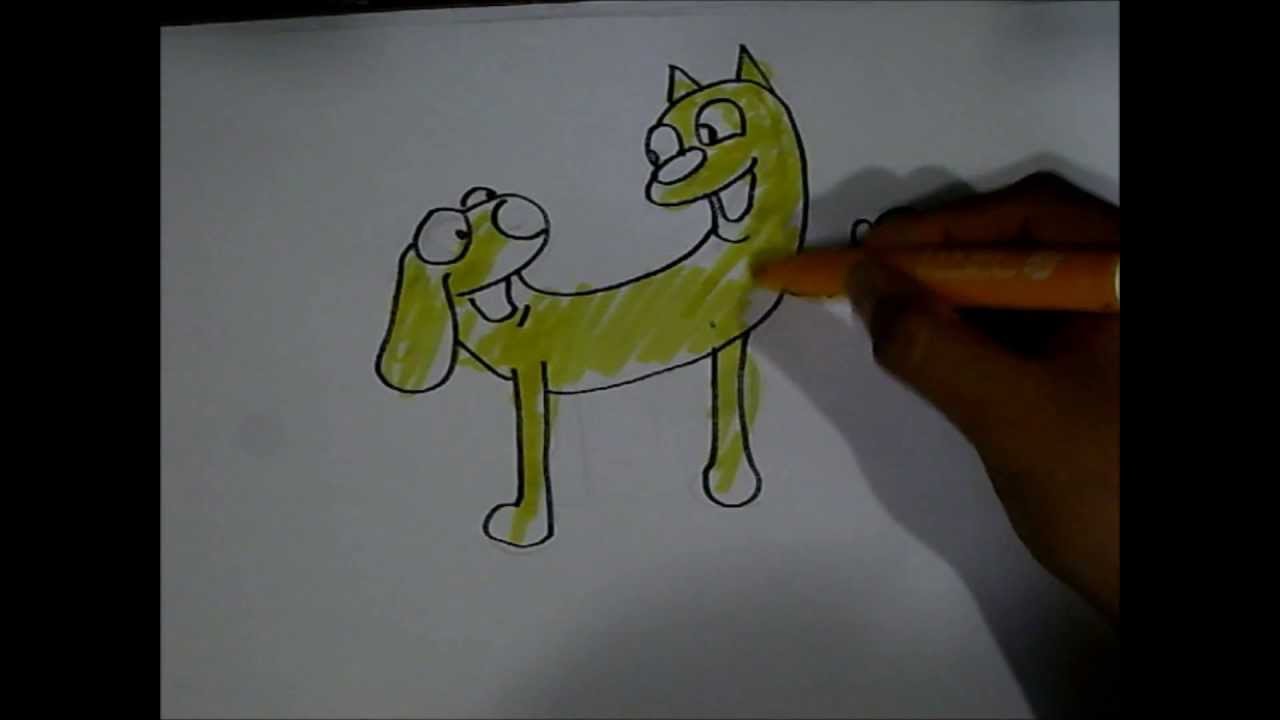 1280x720 How To Draw Cat Dog 4kids