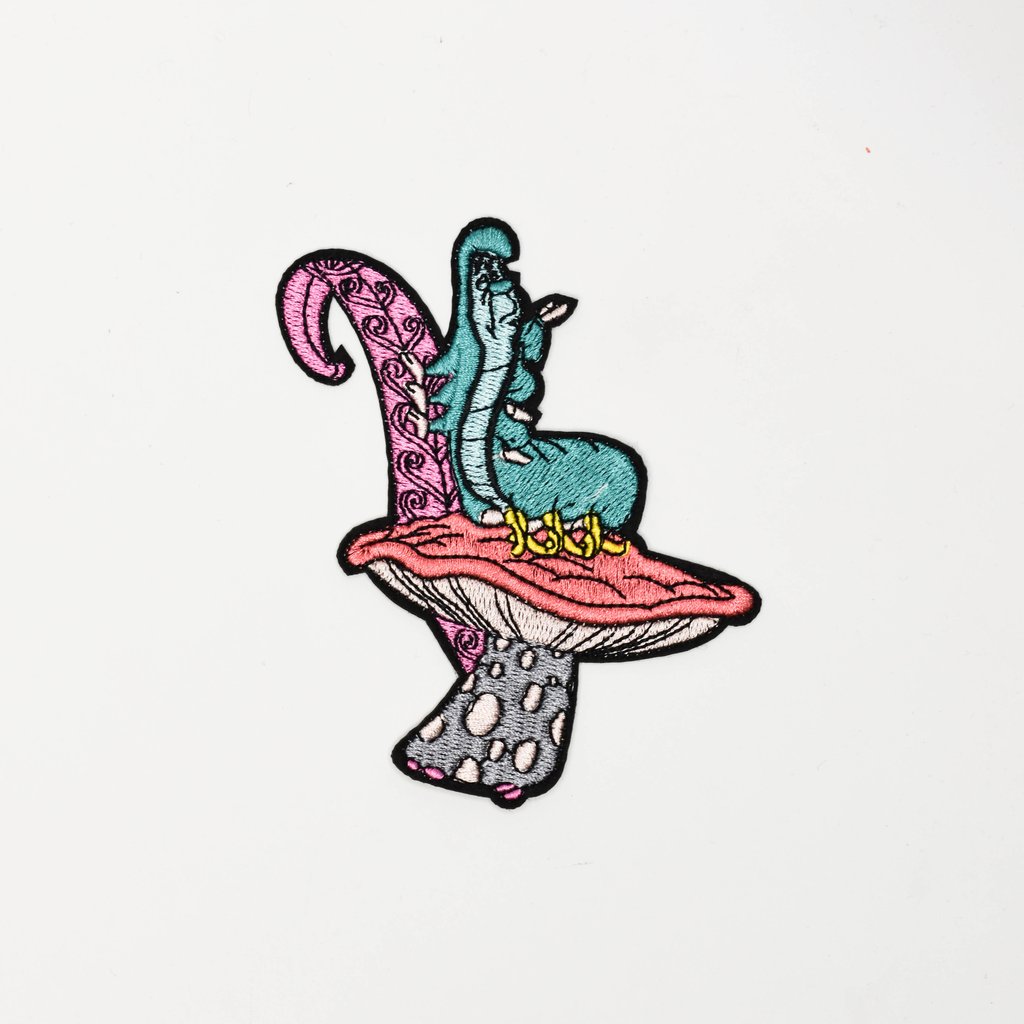 1024x1024 Alice In Wonderland Caterpillar Iron On Patch Shop Lost Generation