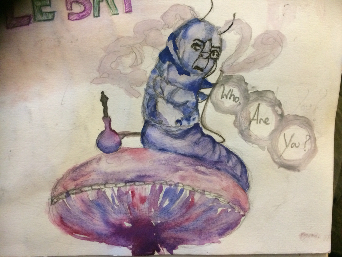 1136x852 Who Are You Alice In Wonderland Caterpillar Watercolour