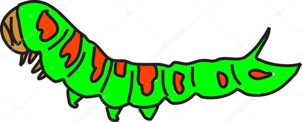 1022x414 Whimsical Drawing Of A Caterpillar Stock Vector Prawny