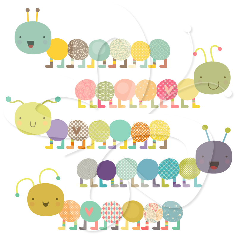 800x800 Cute Caterpillar Drawing