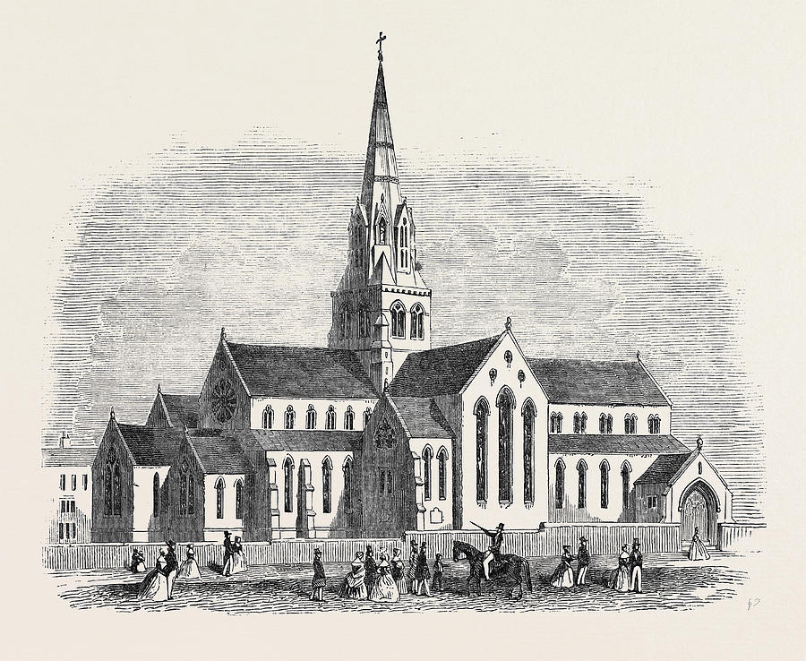 900x738 St. Barnabas Catholic Church Drawing By English School
