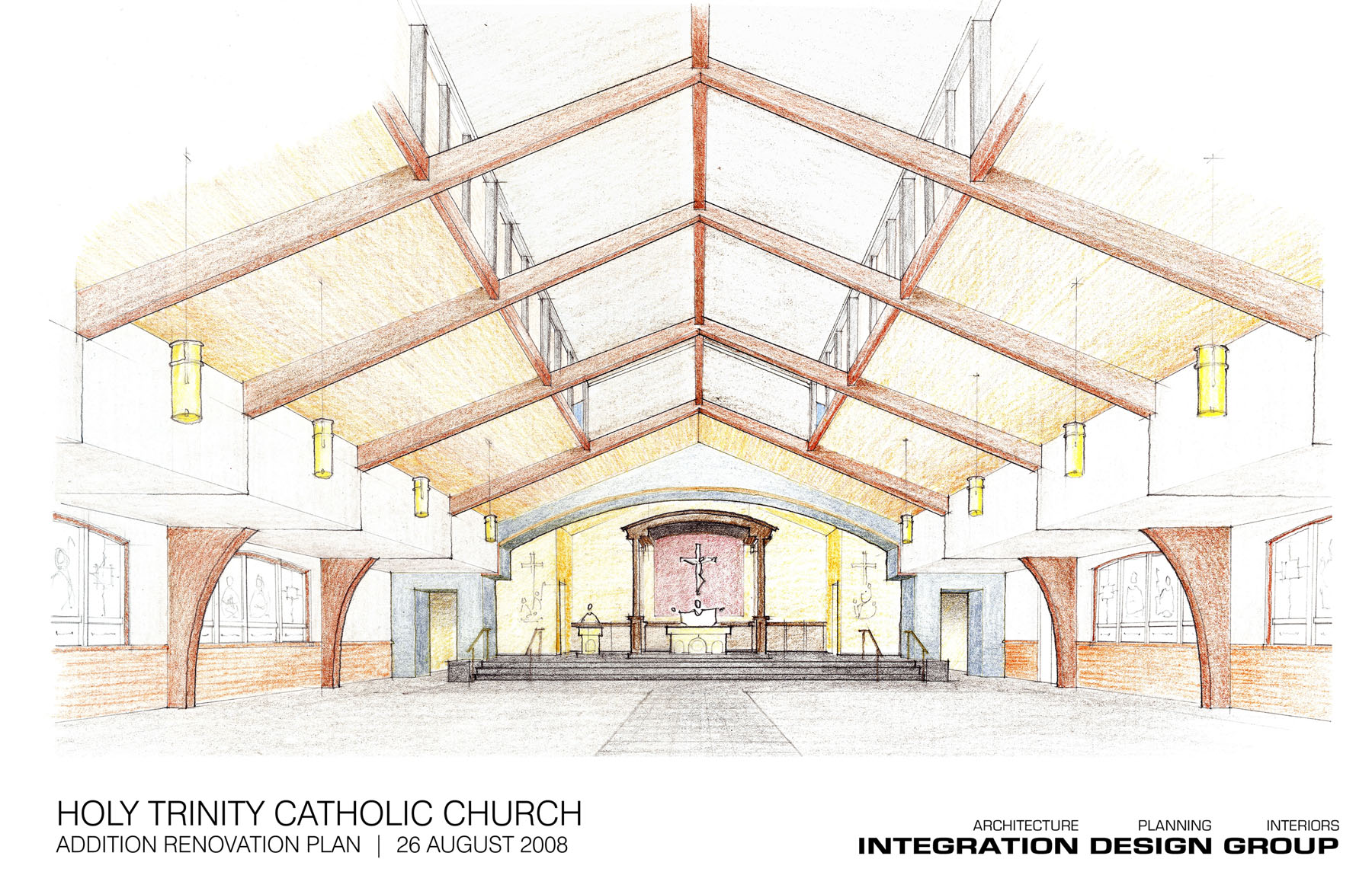 1800x1145 Townhall Ii Inside The New Church Holy Trinity Catholic Church