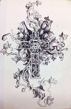 Catholic Cross Drawing at GetDrawings | Free download