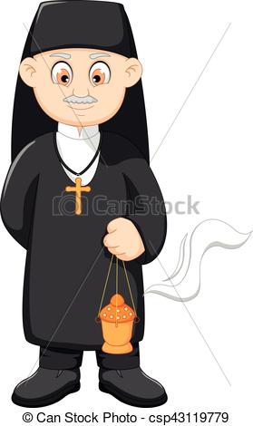 279x470 Vector Illustration Of Cartoon Catholic Priest Vectors