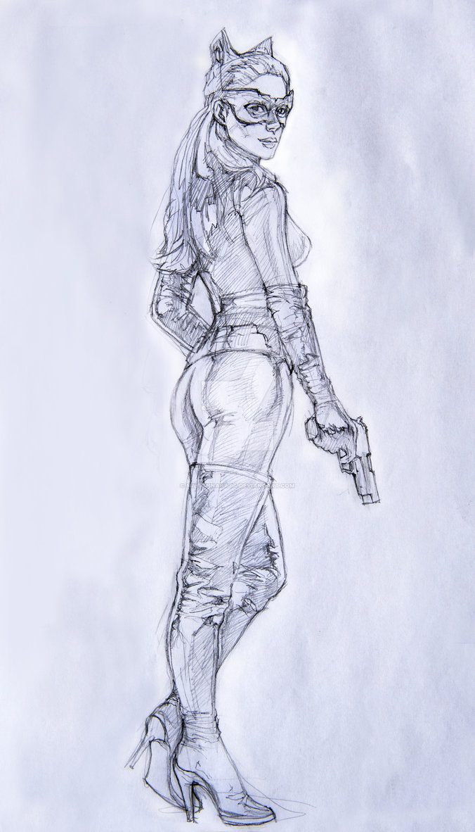 676x1182 Anne Hathaway As Catwoman By Miltonnakata