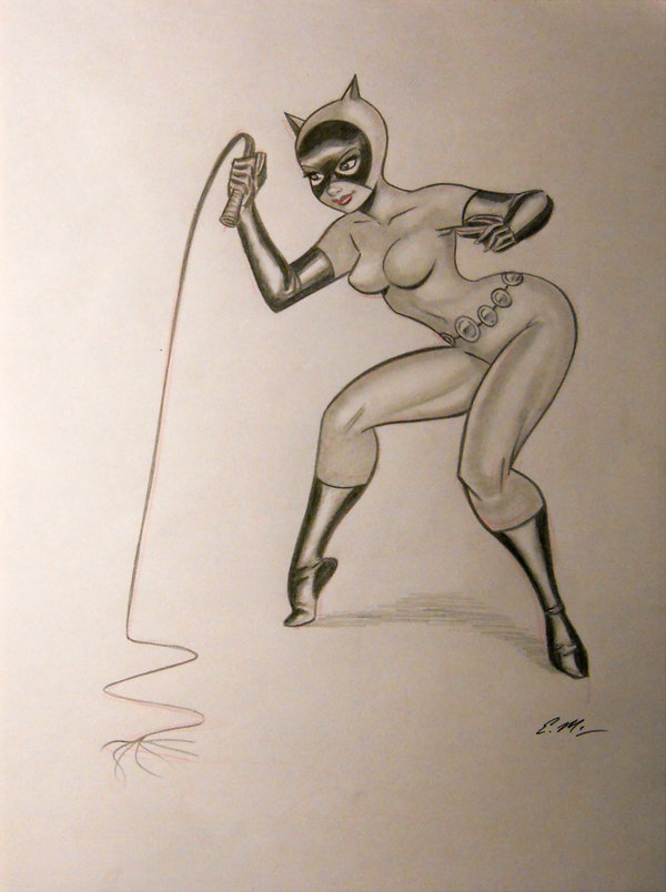 600x804 Catwoman Pencil Sketch By Em Scribbles
