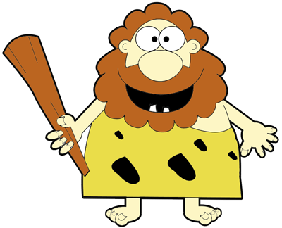 400x324 How To Draw Cartoon Caveman With A Club In Easy Steps Lesson