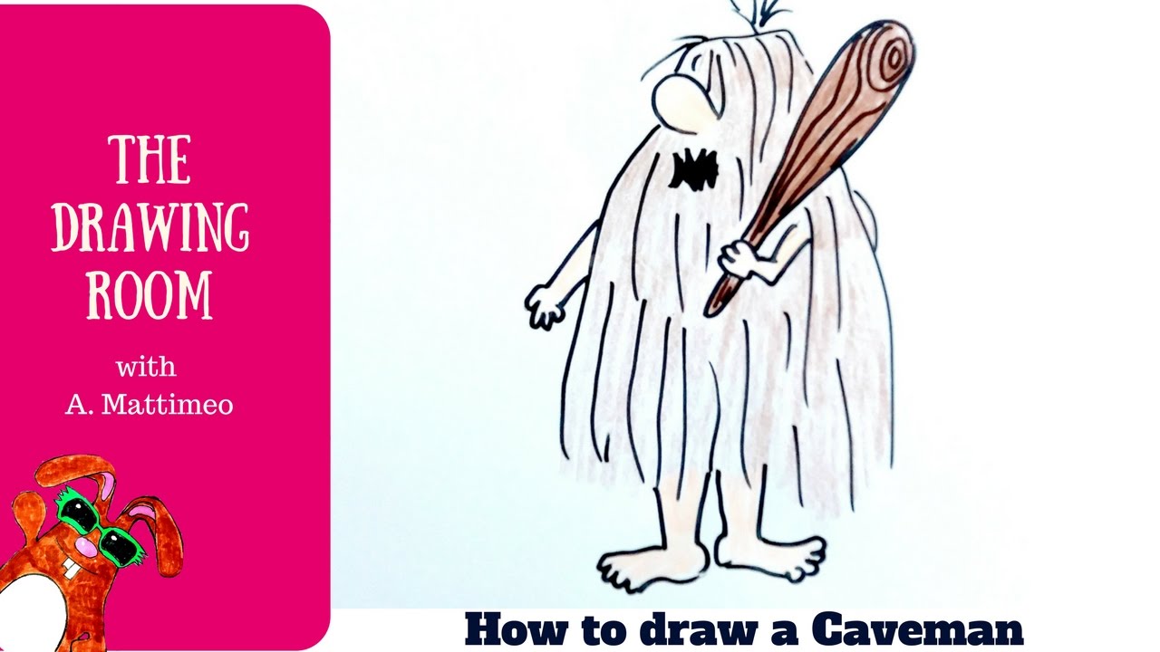 1280x720 How To Draw A Cartoon Caveman