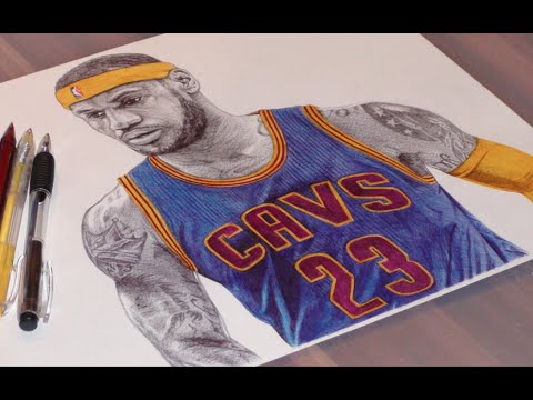 480x360 Lebron James Pen Drawing