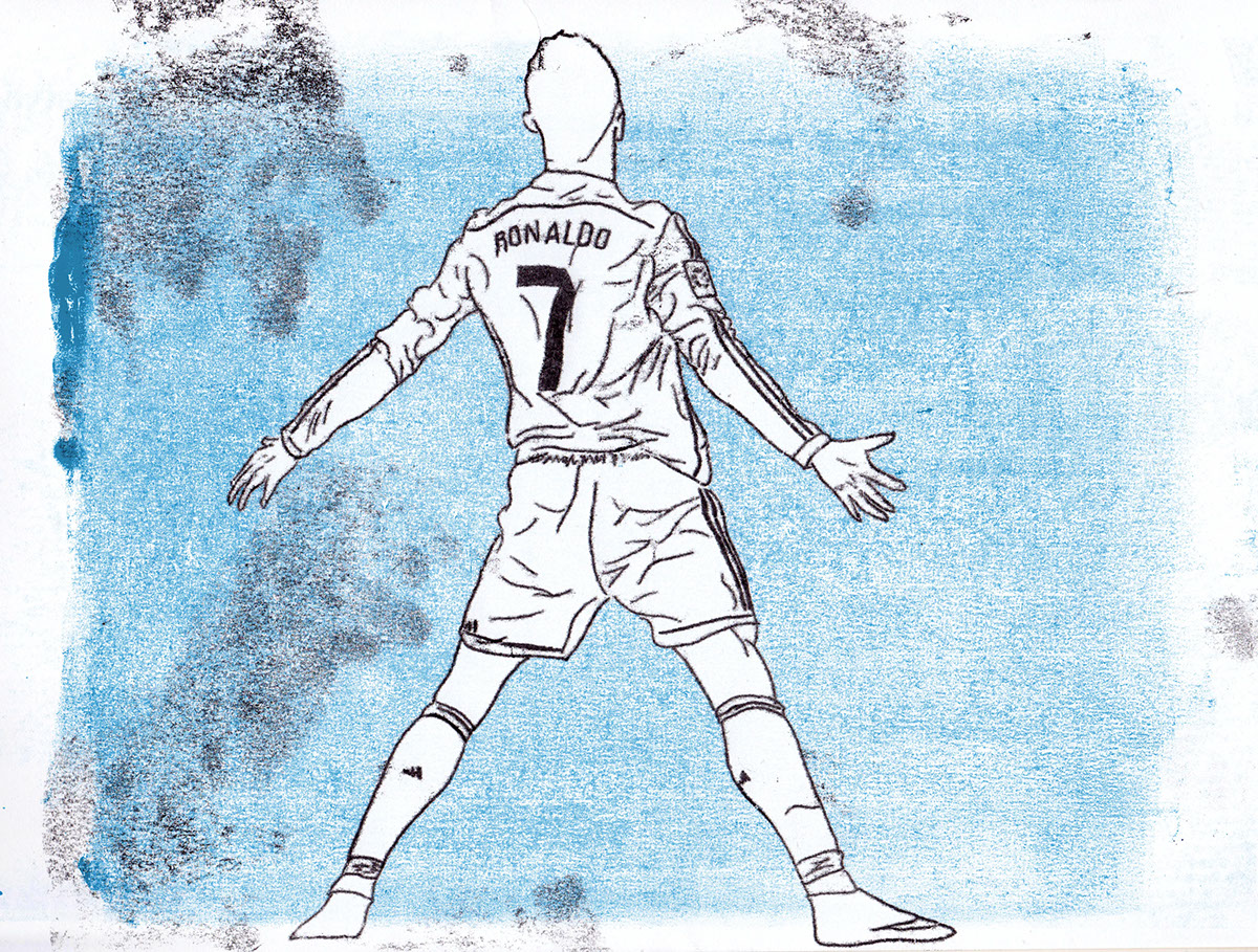 1200x909 Ronaldo Celebration Print On Behance