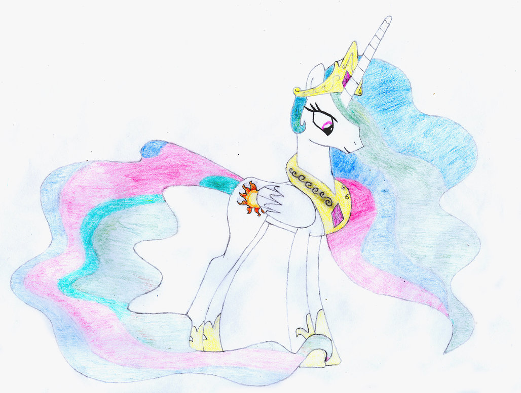 1028x777 Princess Celestia Drawing By Theponymuseum