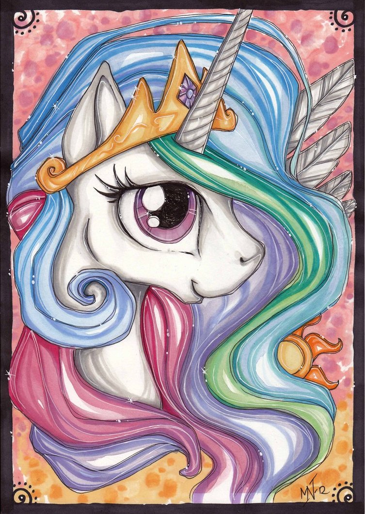 753x1060 Princess Celestia By Kattvalk