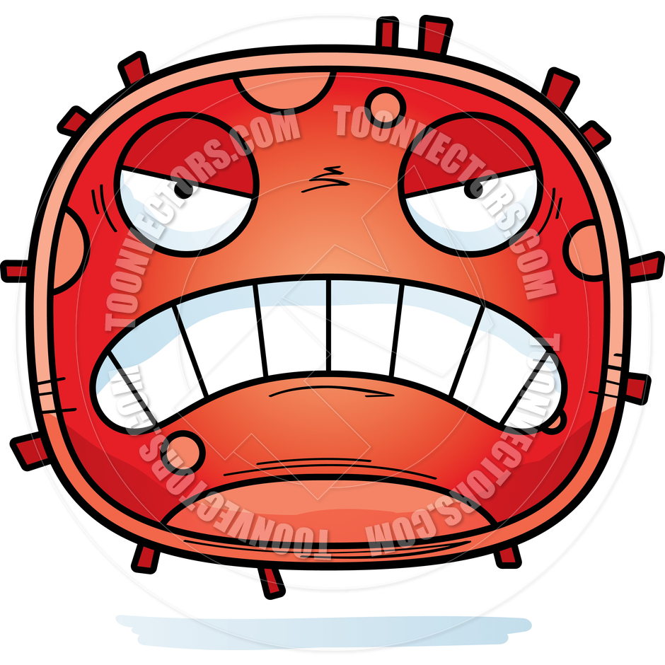 940x940 Cartoon Red Blood Cell Angry By Cory Thoman Toon Vectors Eps