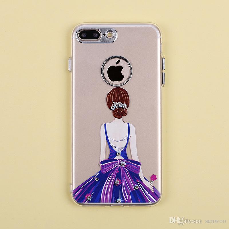 800x800 Cartoon Pattern Coloured Drawing Clear Cell Phone Cases For Apple