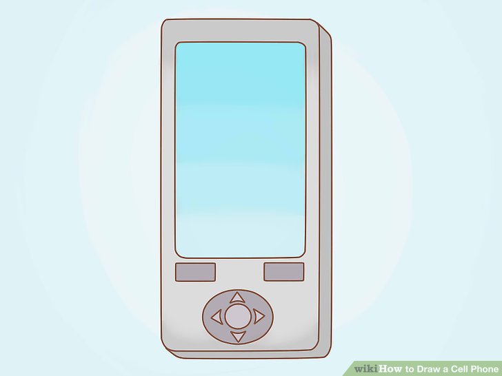 728x546 How To Draw A Cell Phone 6 Steps (With Pictures)