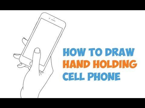 480x360 How To Draw Hand Holding Cell Phone (Iphone Smart Phone) In Easy