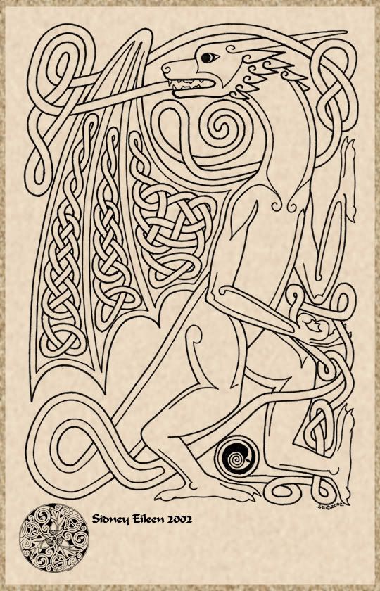 540x840 Bluecynder's Media Celtic Celtic Dragon, Dragons