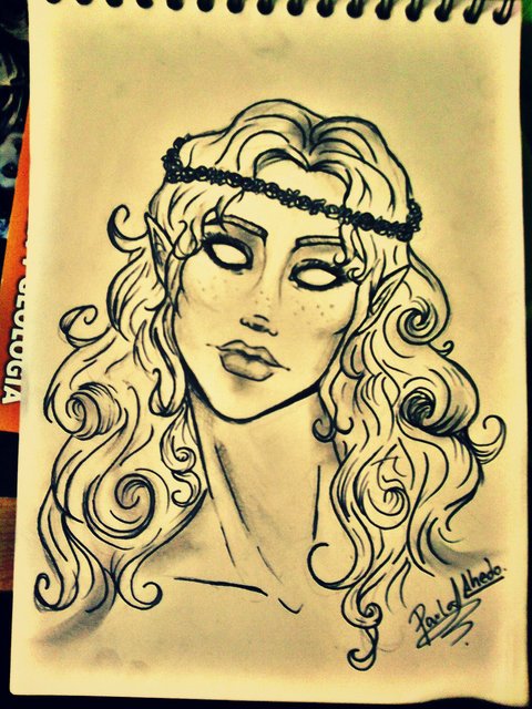 480x640 My Celtic Girl Drawing. By Paurod