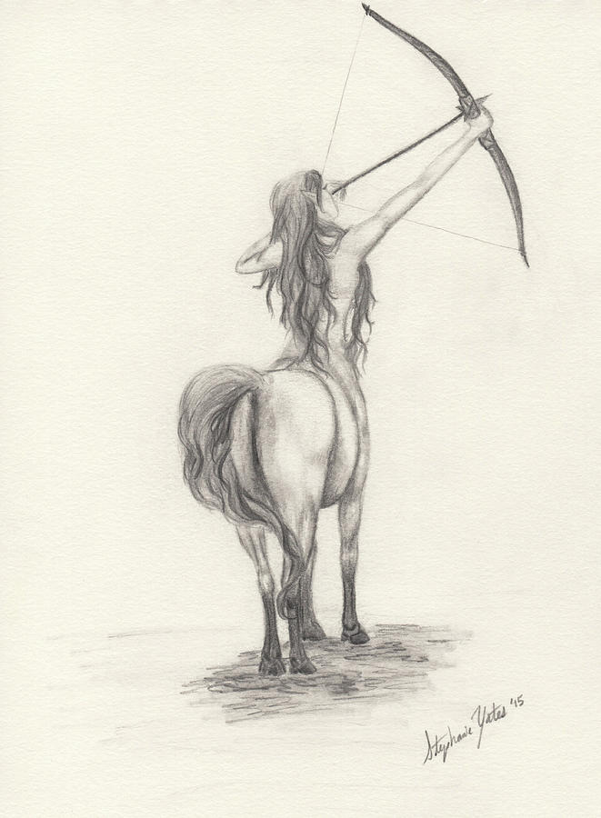 661x900 Female Centaur Drawing By Stephanie Yates