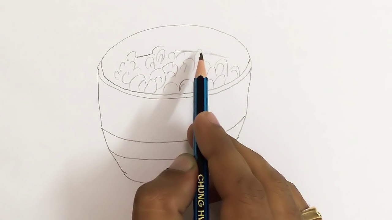 1280x720 How To Draw Cereal Bowl Step By Step