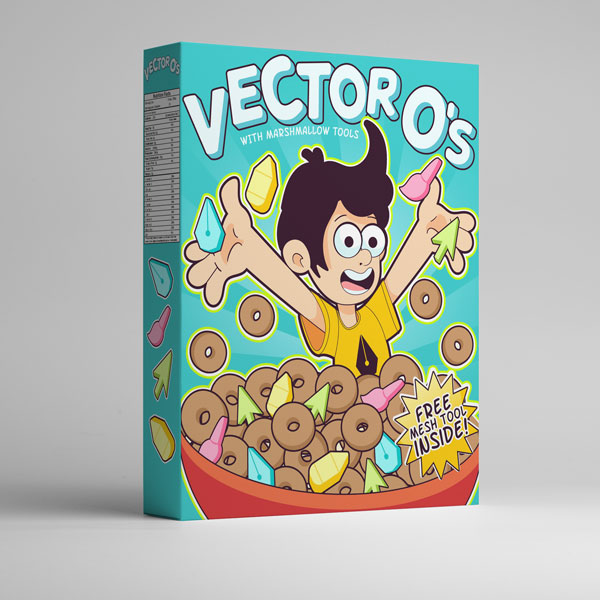600x600 Webdesignpix Design A Vector Themed Cereal Box In Adobe Illustrator