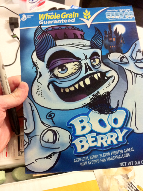478x640 Boo Berry Cereal Box Drawing By Jaideliete