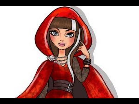 480x360 How To Draw Cerise Hood The Daughter Of Little Red Riding Hood