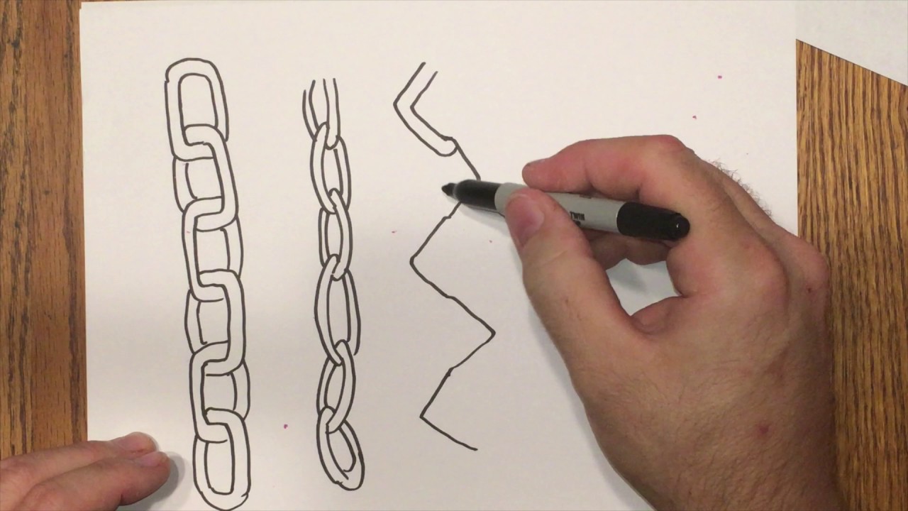 1280x720 How To Draw 3d Chain