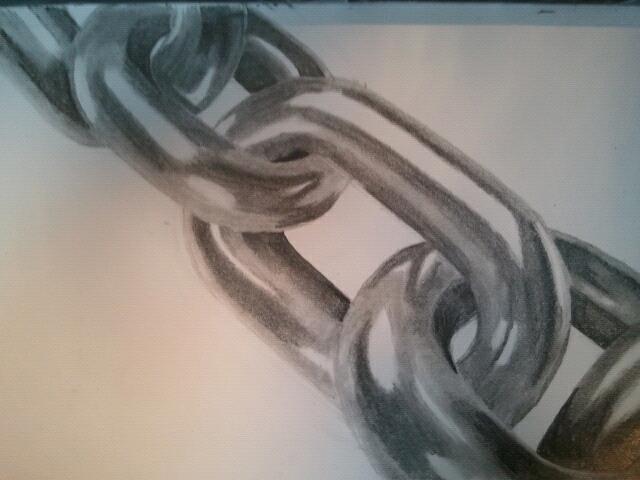 640x480 Pencil Drawing Of A Chain By Ryanlkirk