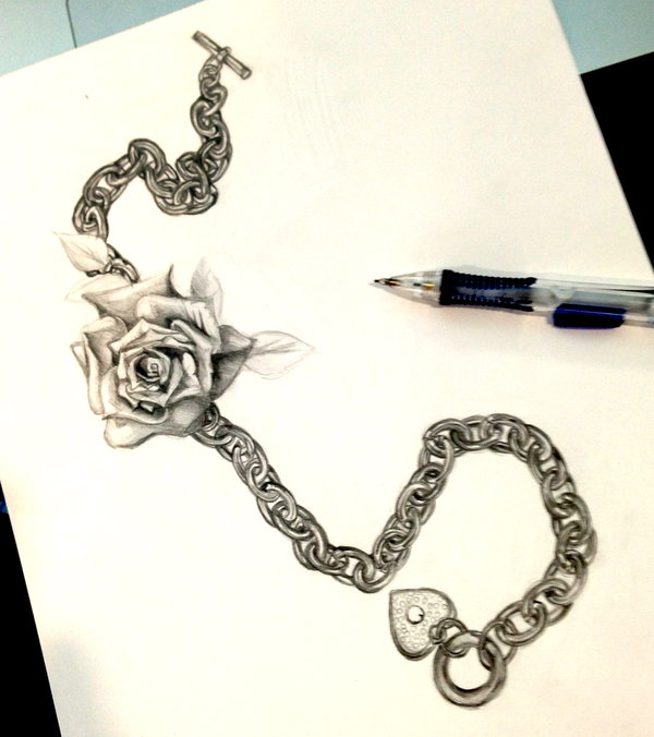 600x676 Rose And Chain Design By Lucky978