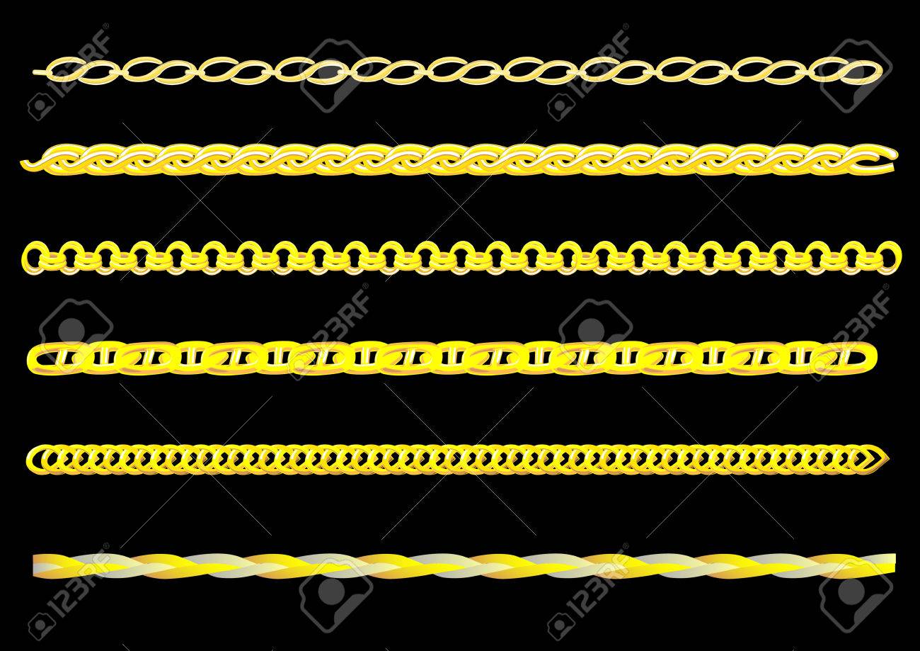 1300x919 Vector Drawing Links Gold Chain. You Can Create A Chain