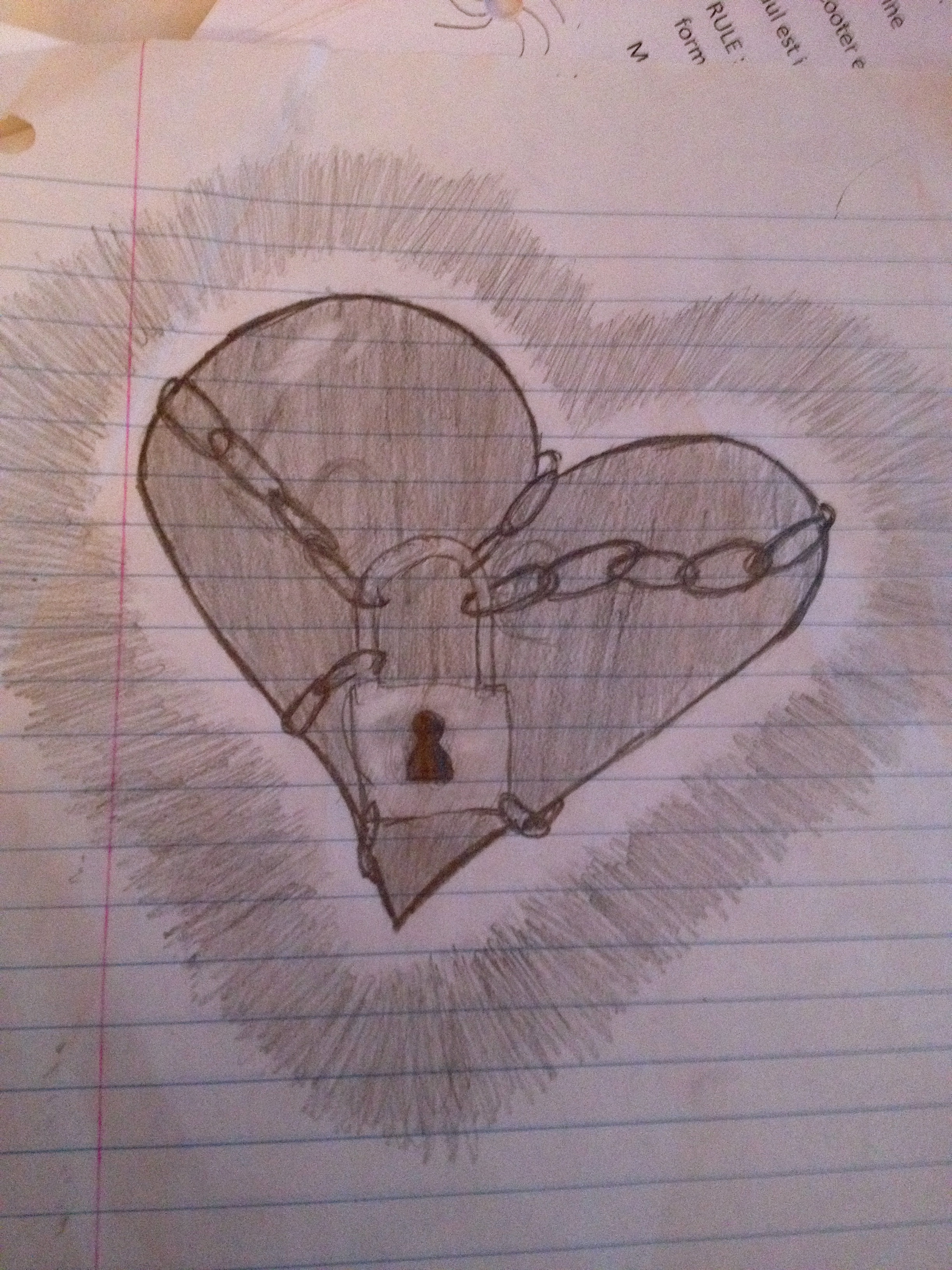 2448x3264 Chained Up Heart Drawing Crazy Amp Beautiful Lt3
