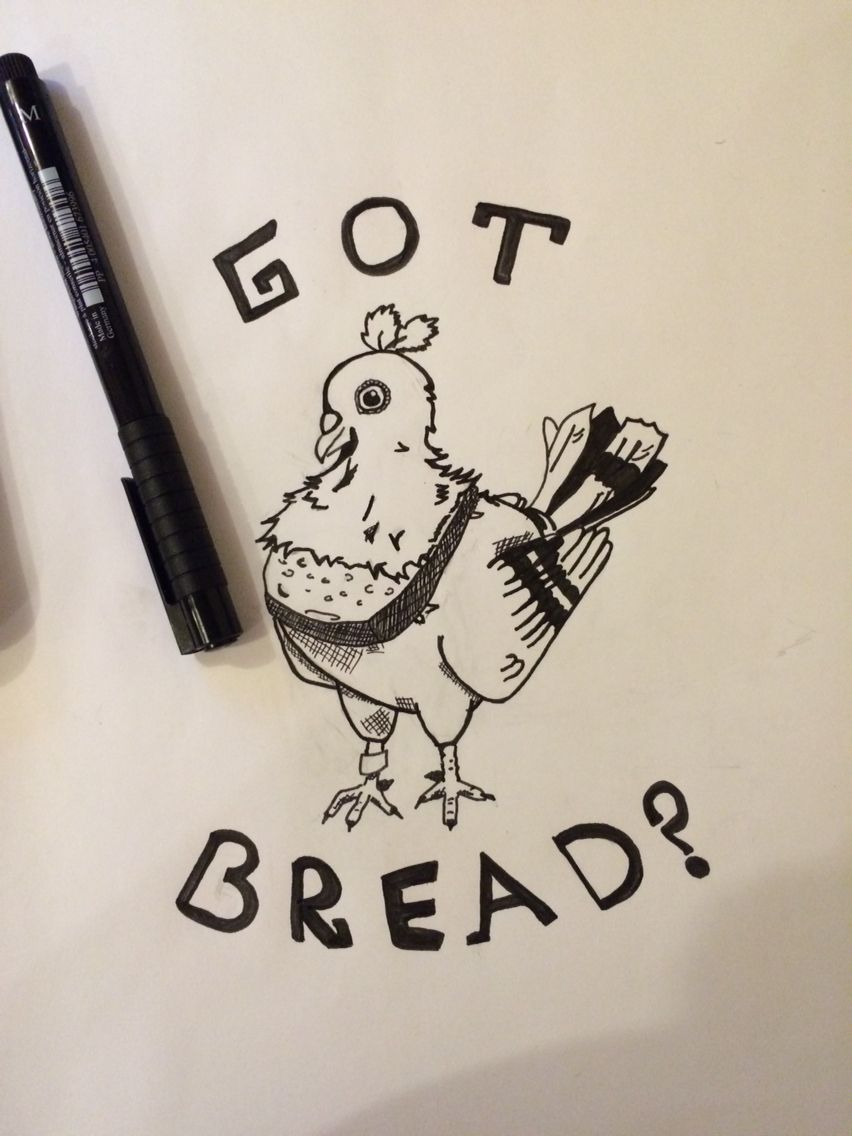 852x1136 Gangsta Pigeons And Their Bread Chains )