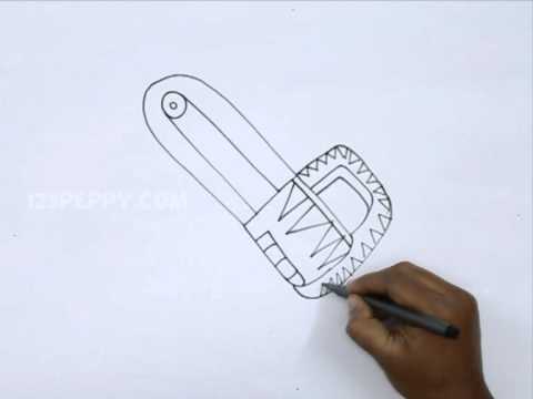 480x360 How To Draw A Chain Saw