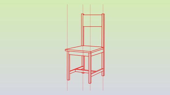 550x309 How To Draw A Chair 13 Steps (With Pictures)