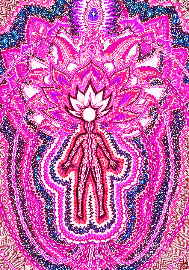 631x900 Crown Chakra Sahasrara Drawing By Baruska A Michalcikova