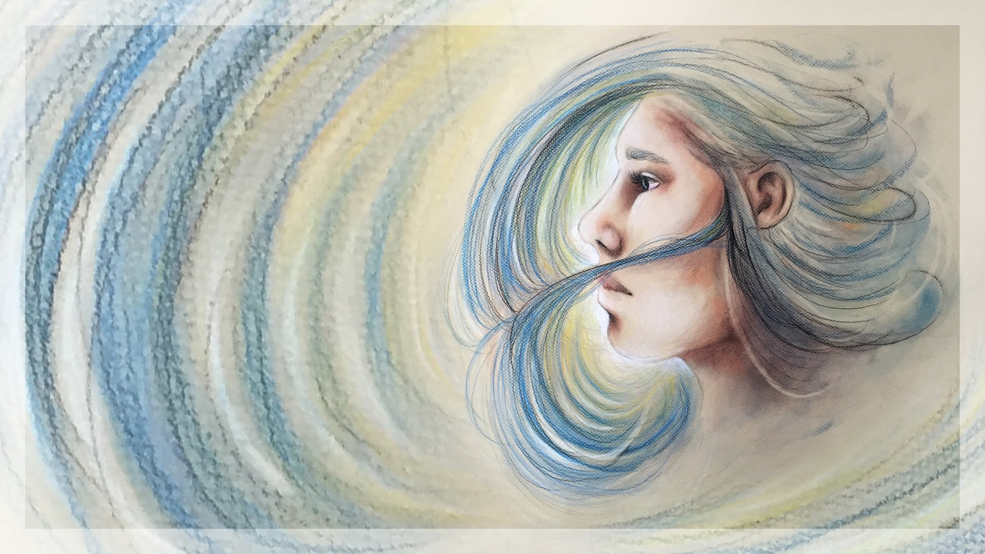 1920x1080 Speed Drawing With Chalk Pastels