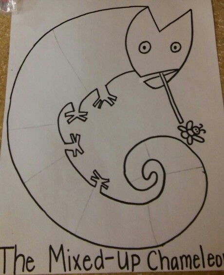 460x565 The Mixed Up Chameleon Template Pre K Summer Fun!!