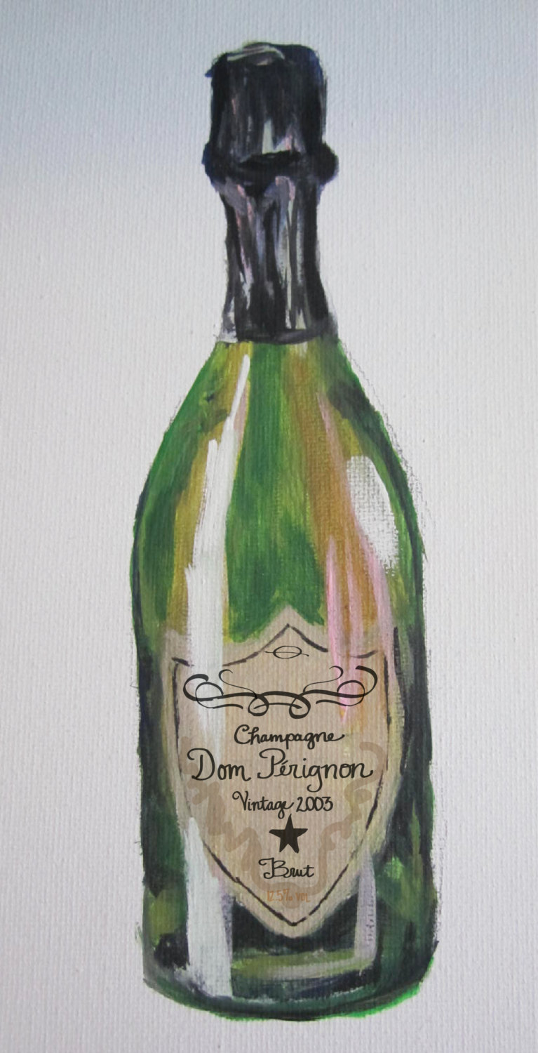 767x1500 Custom Champagne Bottle