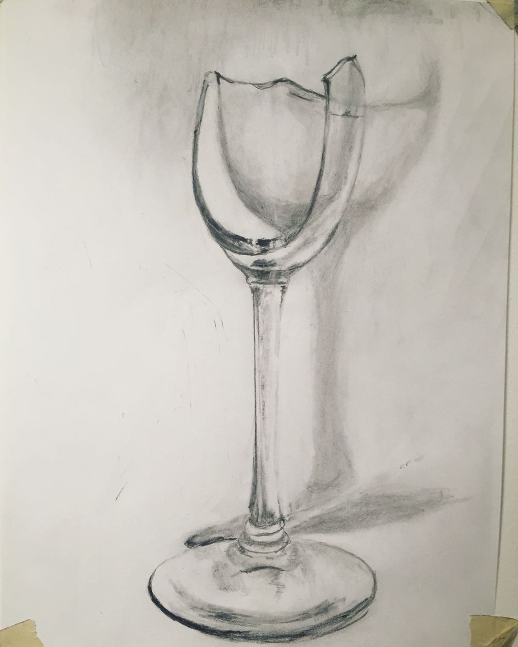 1068x1334 A Broken Champagne Flute,