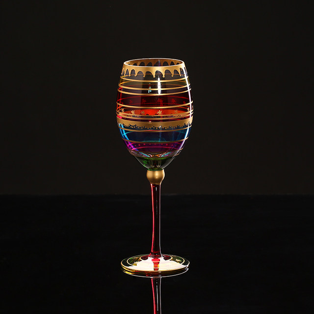 640x640 Online Shop Colored Drawing Wine Glass Crystal Champagne Flute