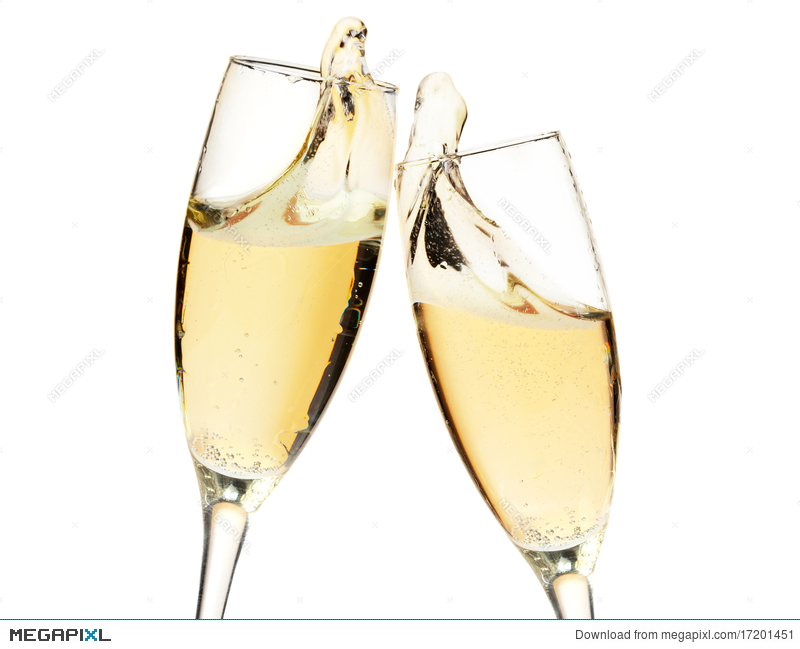 800x649 Cheers! Two Champagne Glasses Stock Photo 17201451