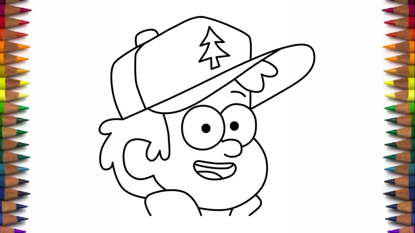 1366x768 How To Draw Dipper Pines From Gravity Falls Characters Face