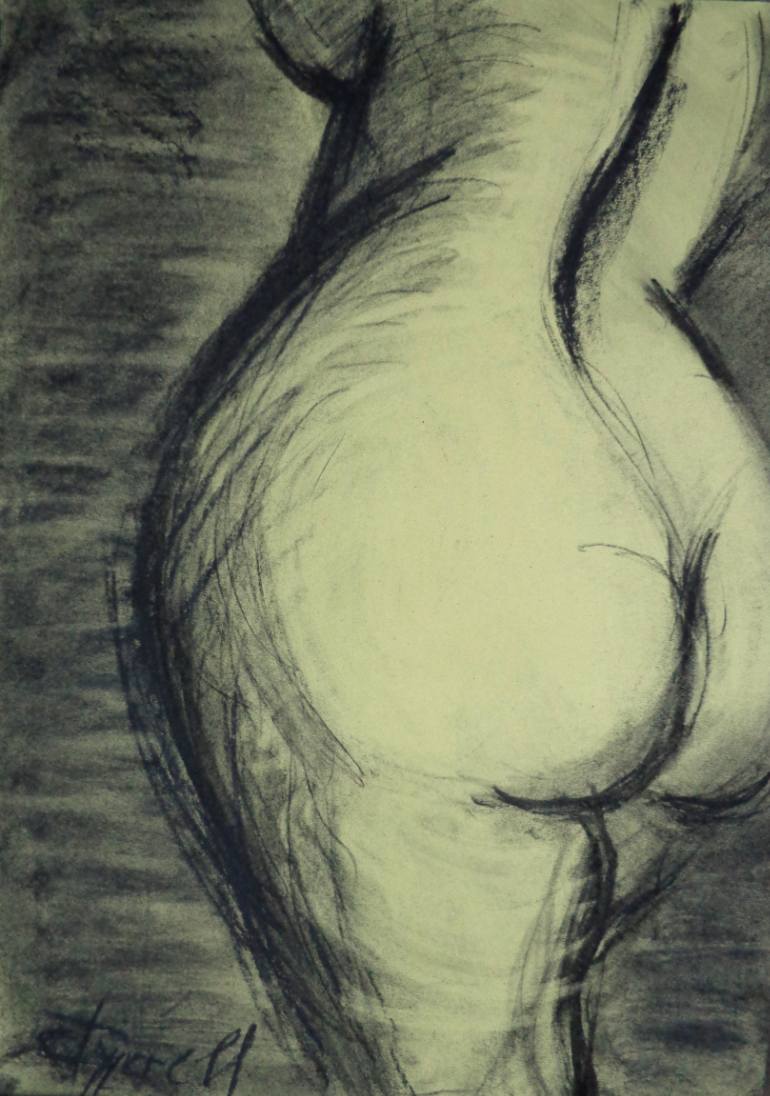 770x1096 Saatchi Art Charcoal Torso 1
